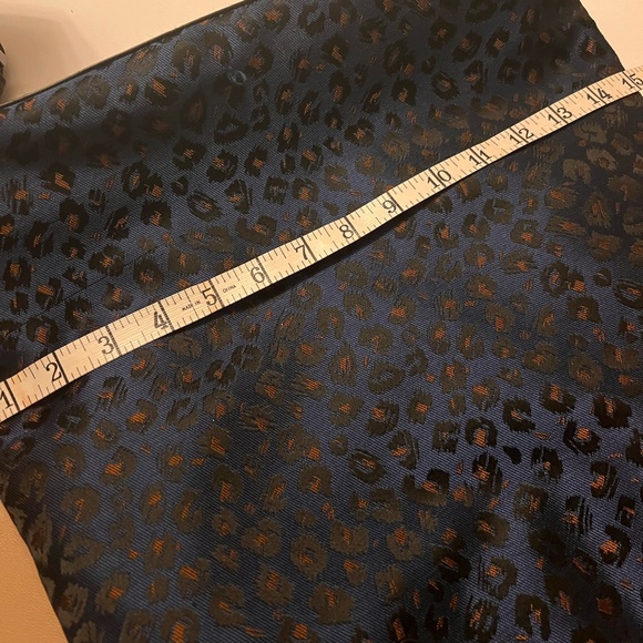 Royal Blue leopard print tote style purse - Picture 8 of 8